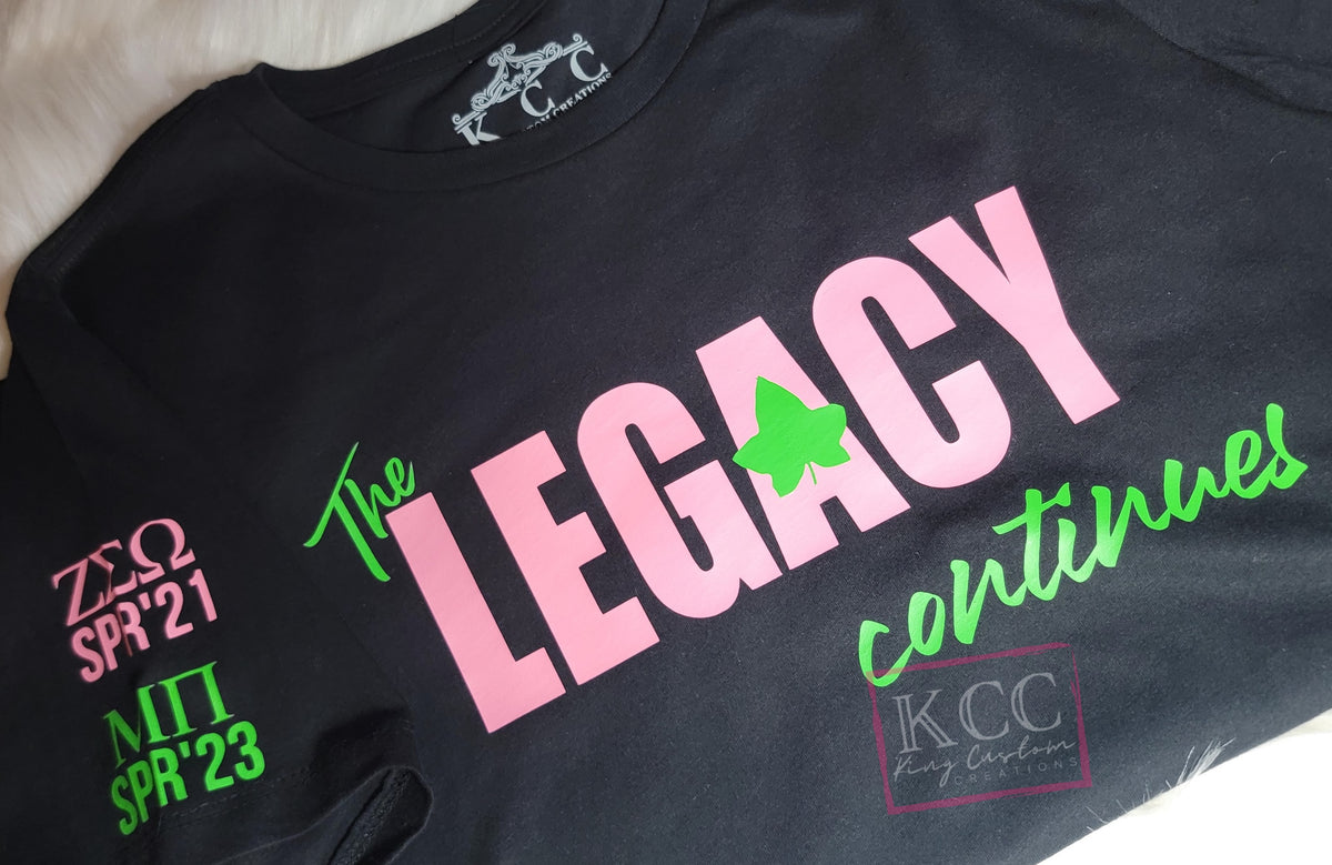 Greek AKA The Legacy Continues T shirt King Custom Creations