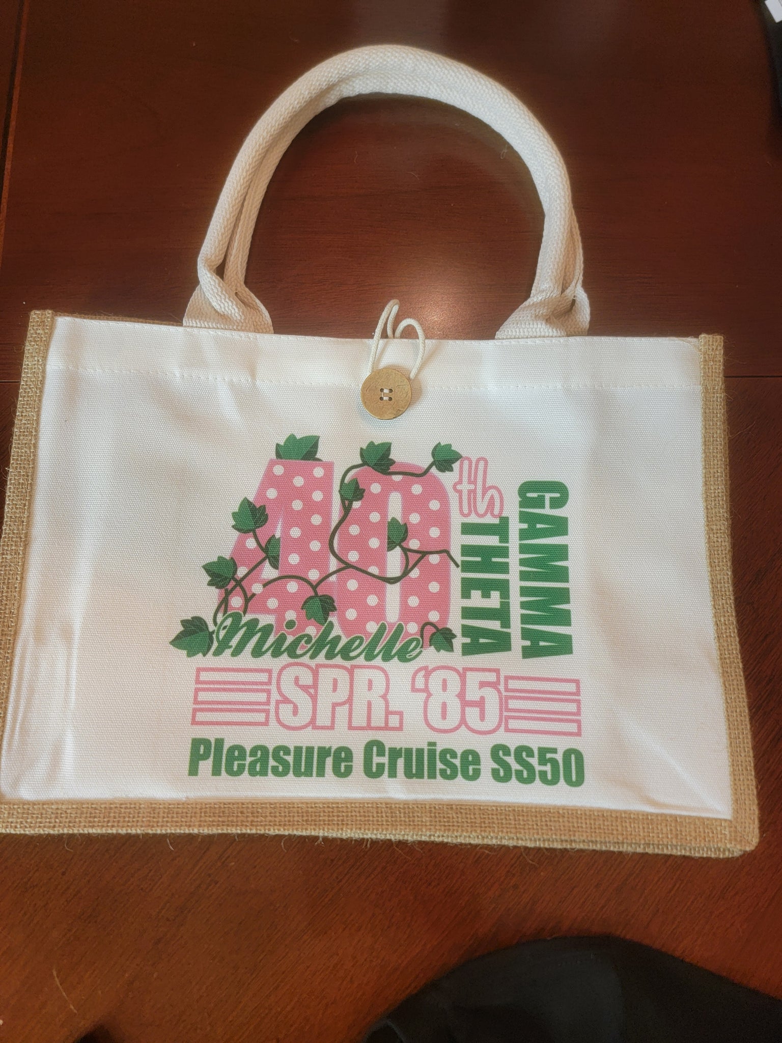 Greek - 40th AKAversary Jute Tote