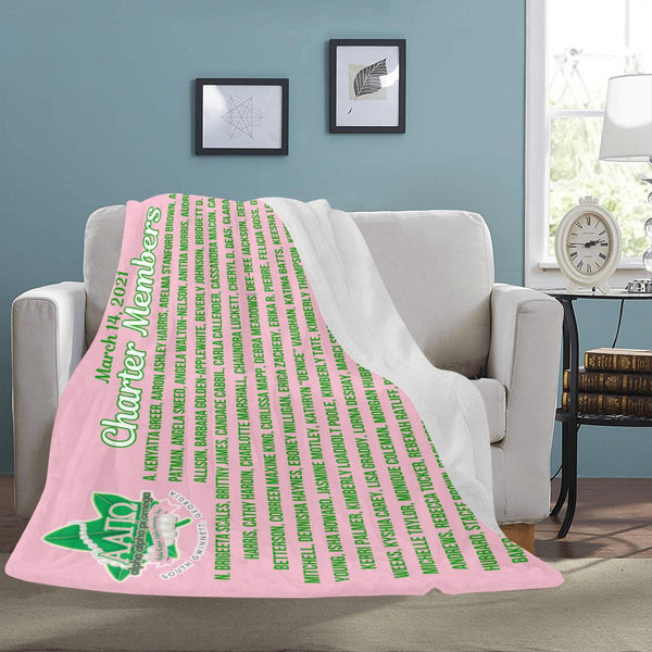 Greek - Alpha Alpha Pi Omega – Charter Members Keepsake Blanket (60" x 80")