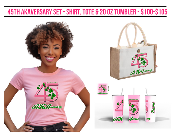 Greek - 45th AKAversary Shirt or Set