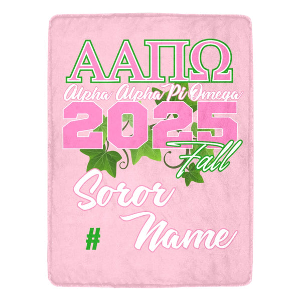 Greek - AAPiO Personalized Sorority-Inspired Micro Fleece Blanket