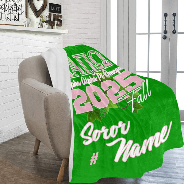 Greek - AAPiO Personalized Sorority-Inspired Micro Fleece Blanket