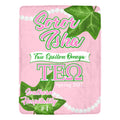 Greek - Personalized Ivy & Pearls Sorority Micro Fleece Blanket