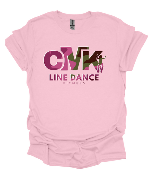CMK Line Dance Fitness T-Shirt - Camo Logo