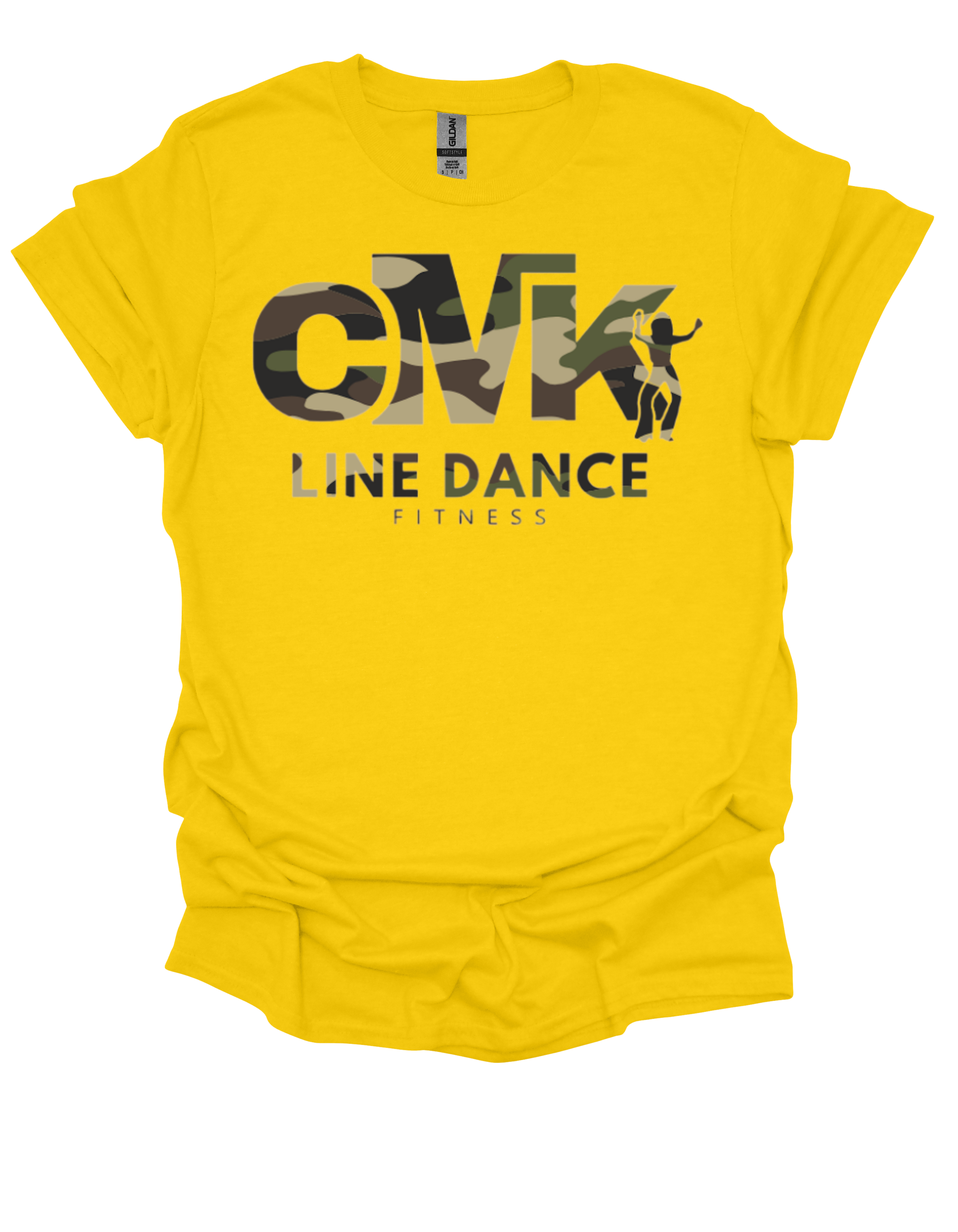 CMK Line Dance Fitness T-Shirt - Camo Logo