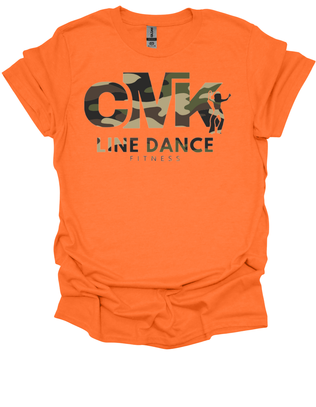 CMK Line Dance Fitness T-Shirt - Camo Logo