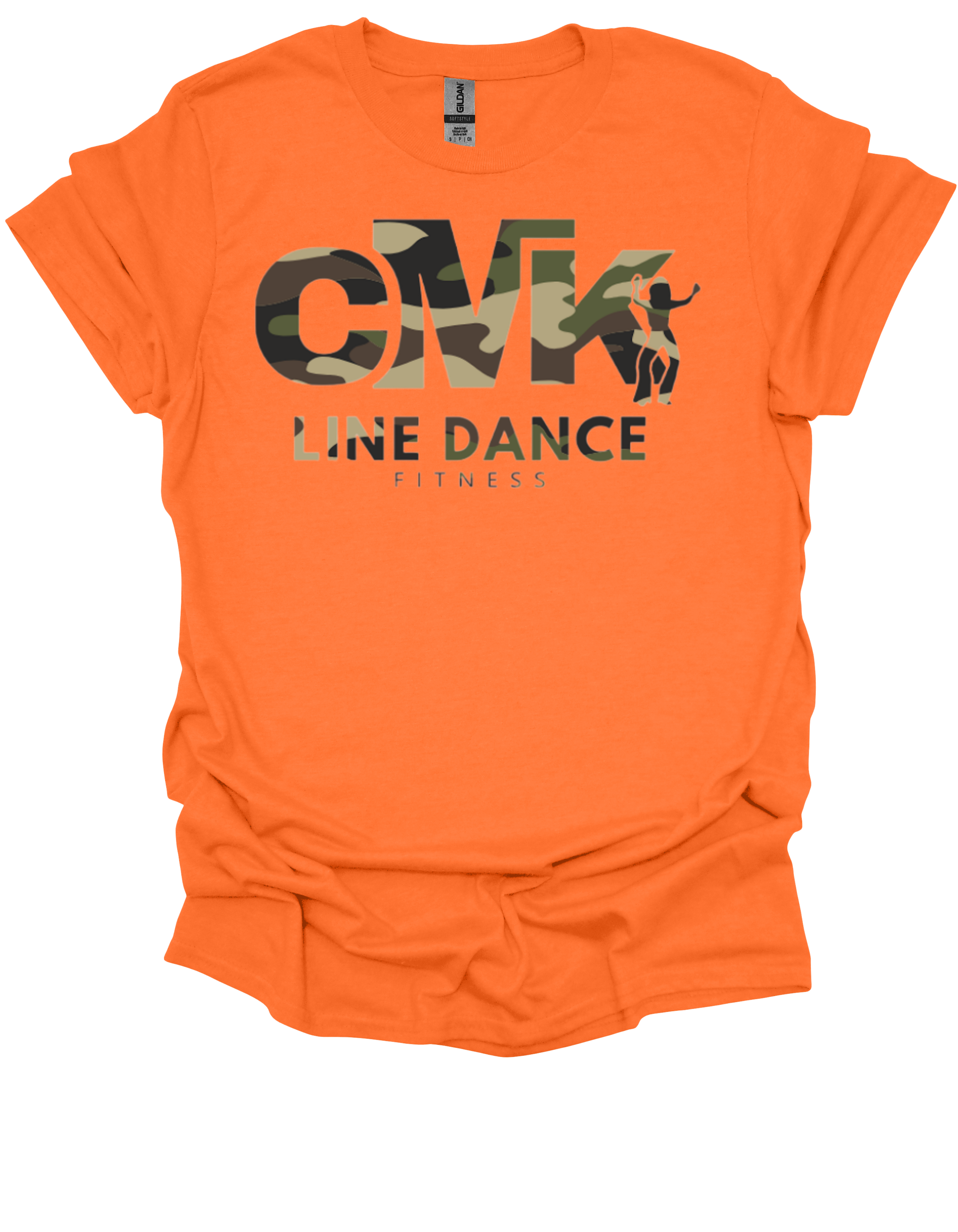 CMK Line Dance Fitness T-Shirt - Camo Logo