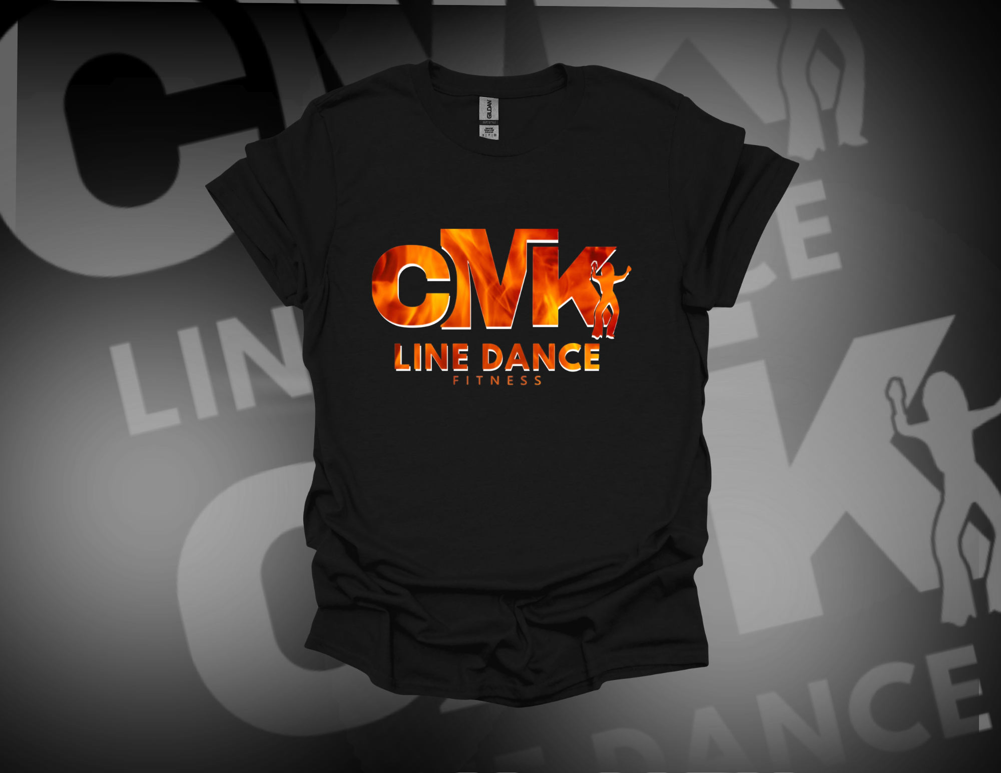 CMK Line Dance Fitness T-Shirt - Fire Logo