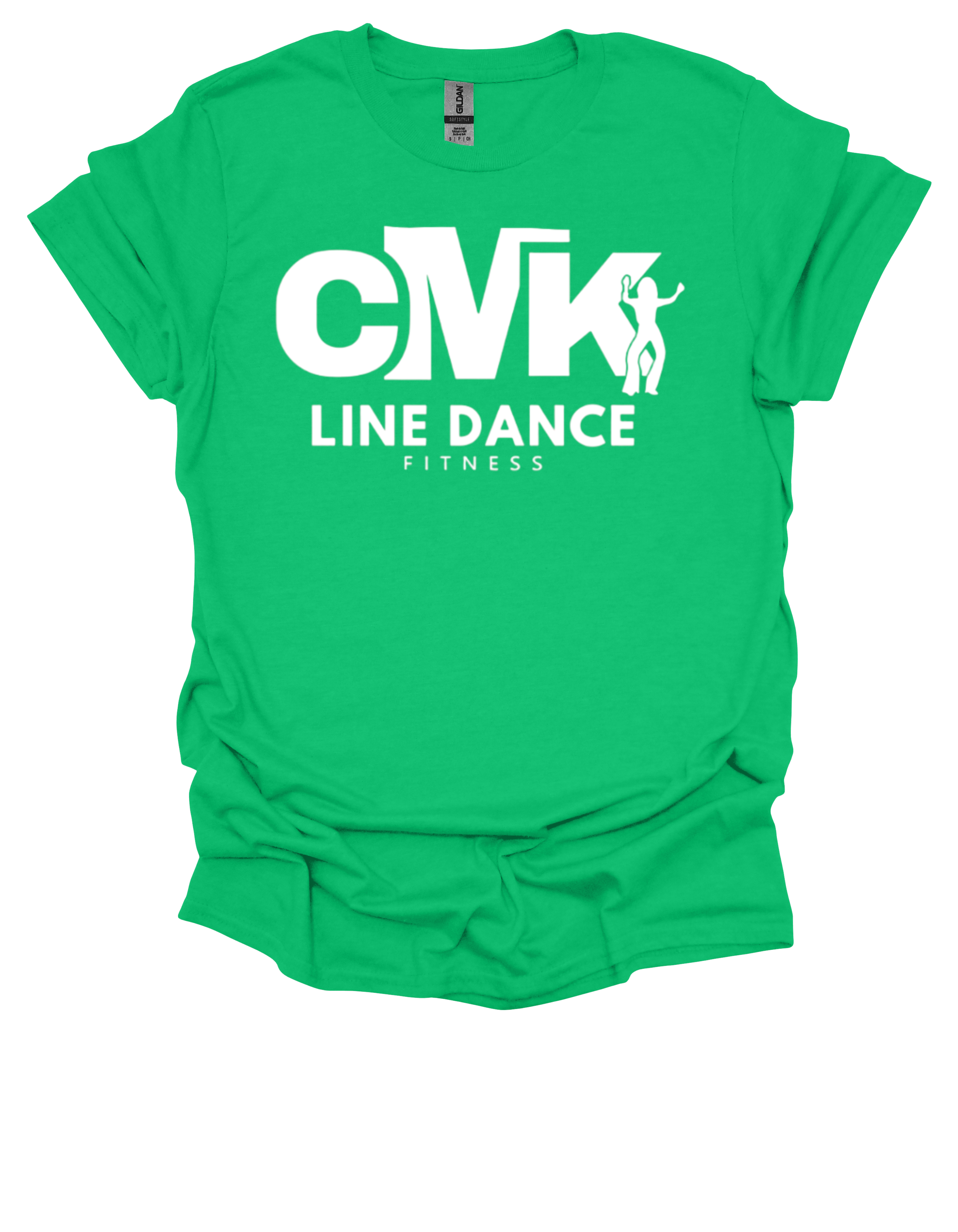 CMK Line Dance Fitness T-Shirt - White Logo