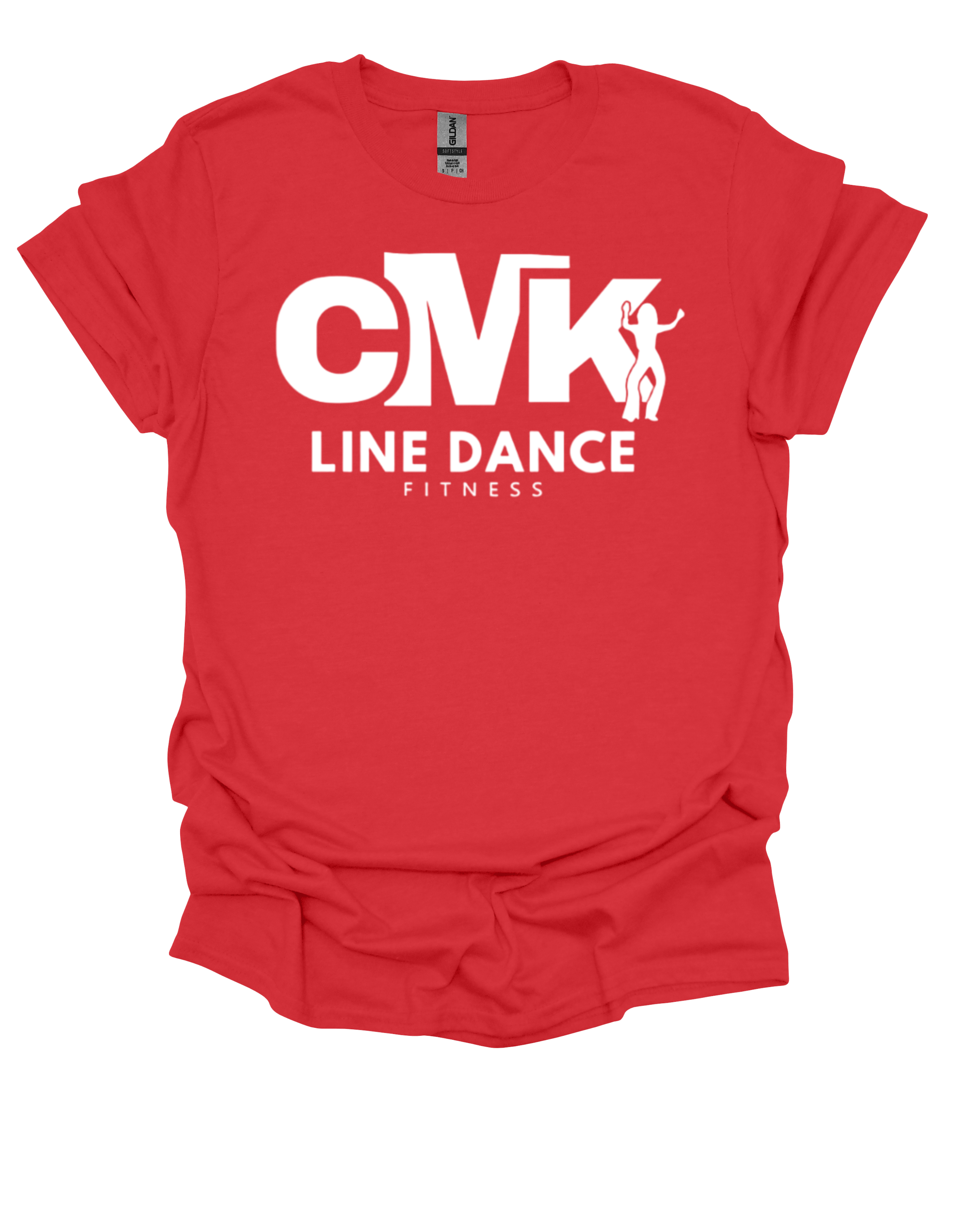 CMK Line Dance Fitness T-Shirt - White Logo