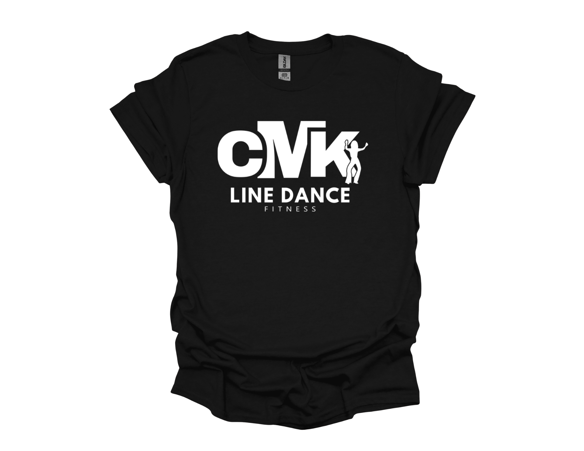 CMK Line Dance Fitness T-Shirt - White Logo