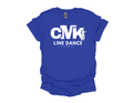CMK Line Dance Fitness T-Shirt - White Glitter Logo