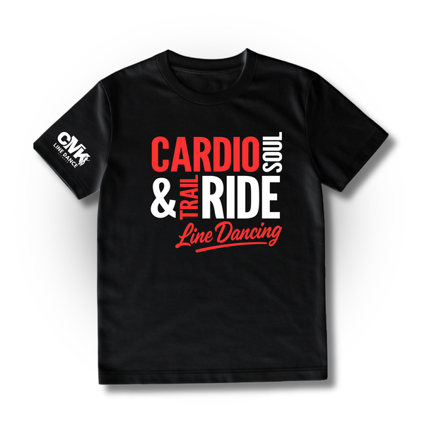 CMK Line Dance Fitness – “Cardio, Soul & Trail Ride” Tee