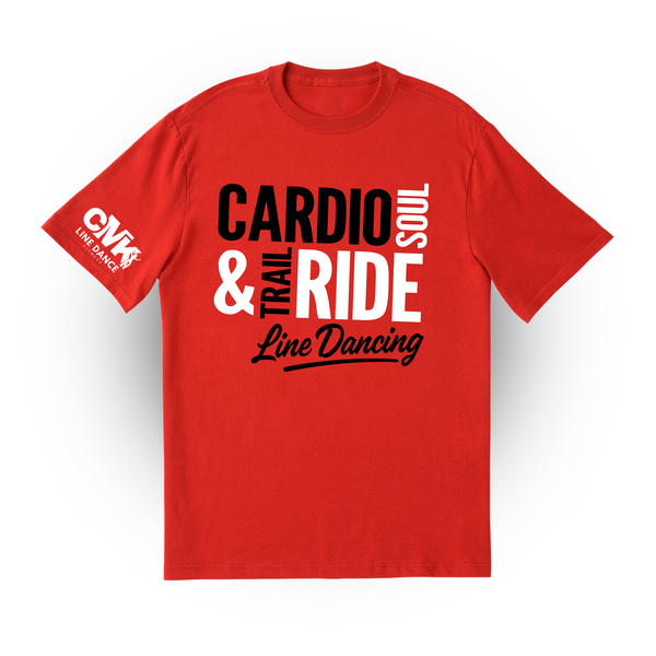 CMK Line Dance Fitness – “Cardio, Soul & Trail Ride” Tee
