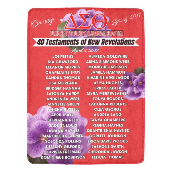 Greek - GCAC Spring 2017 Blanket (60" x 80")