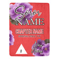 Greek - Personalized African Violet Sorority Micro Fleece Blanket