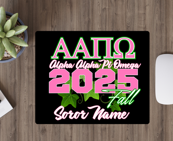 Greek - Alpha Alpha Pi Omega – Fall ’25 Personalized Mousepad