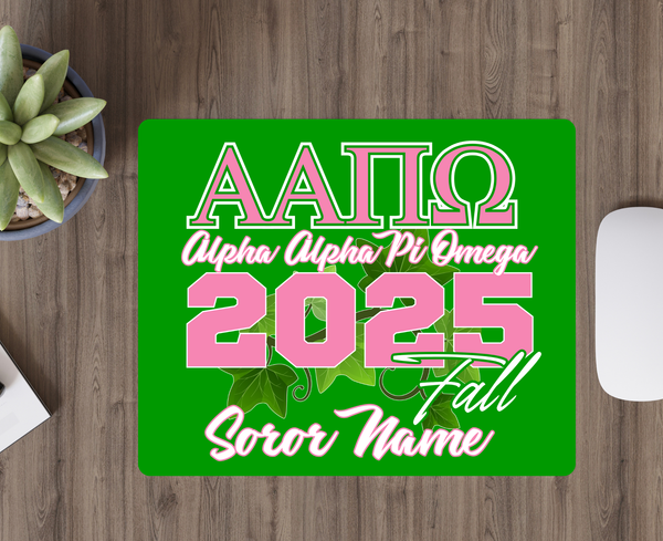 Greek - Alpha Alpha Pi Omega – Fall ’25 Personalized Mousepad