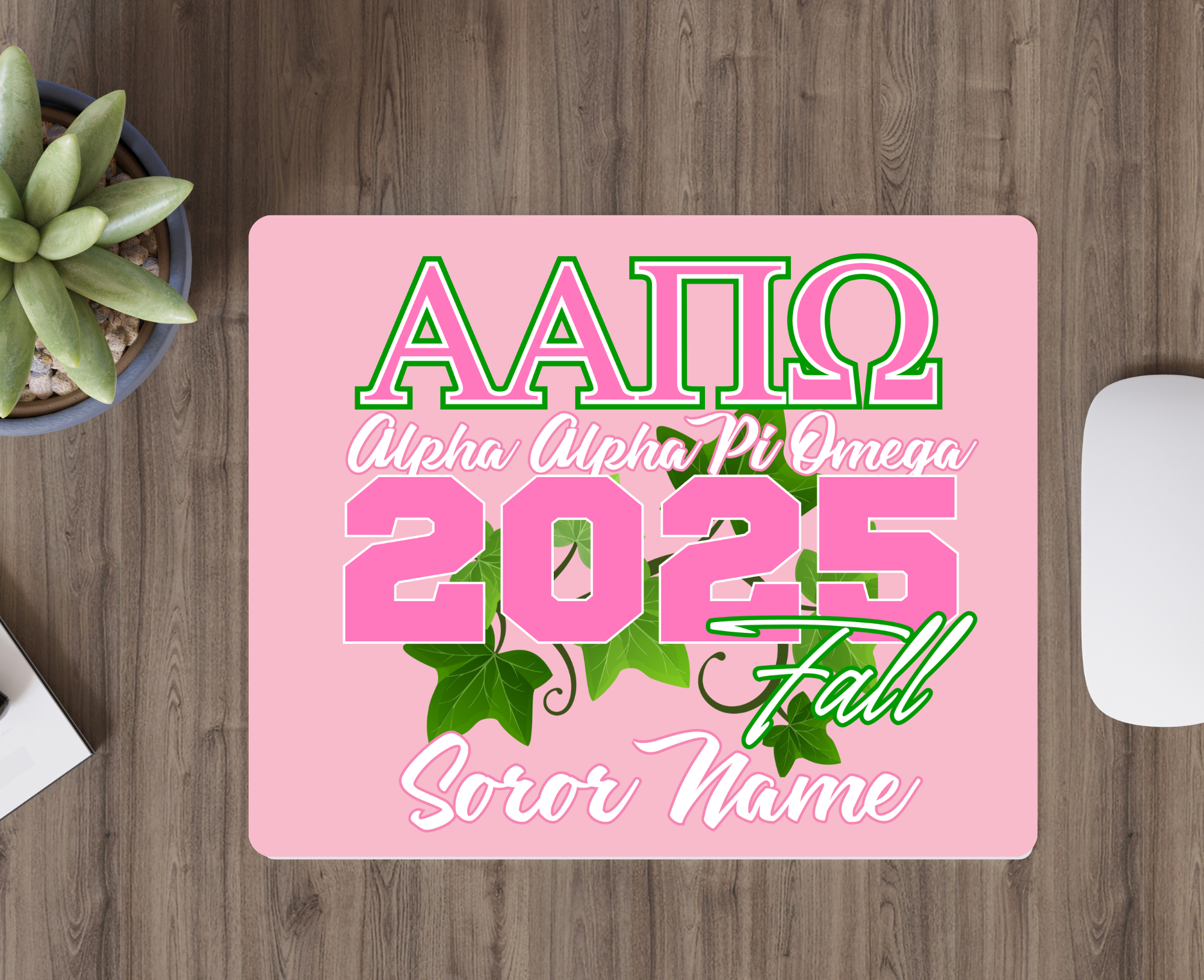 Greek - Alpha Alpha Pi Omega – Fall ’25 Personalized Mousepad