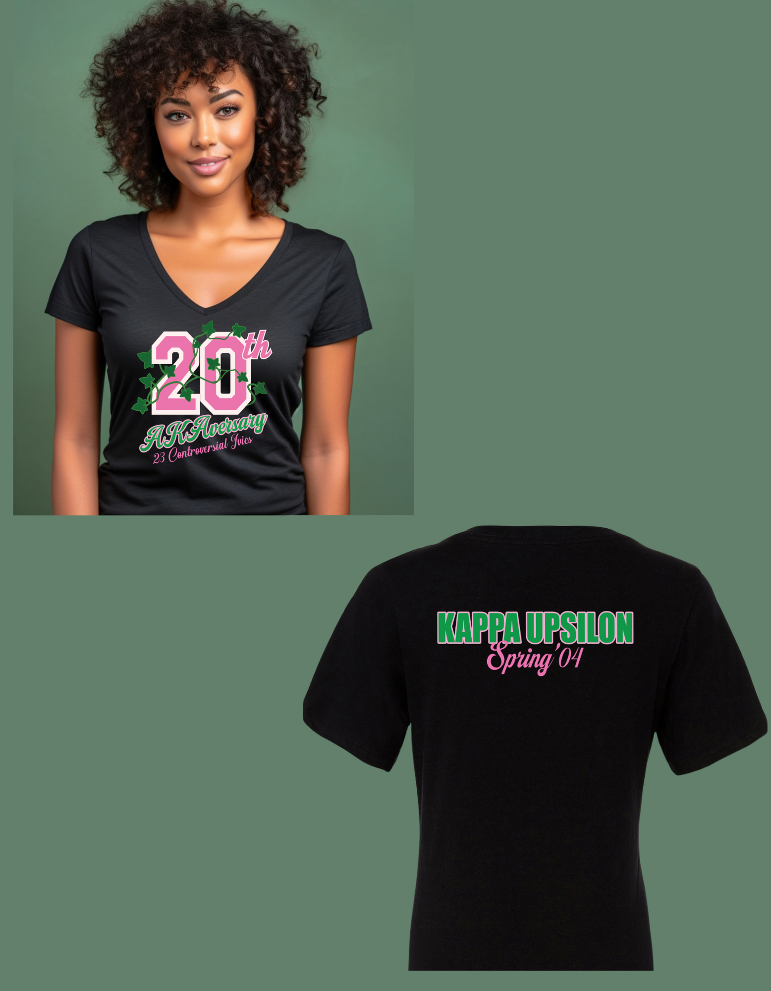 Greek - 20th AKAversary Shirt - Kappa Upsilon