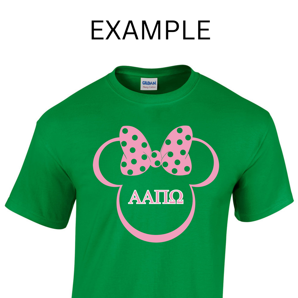 Greek- Minnie Mouse - Pinky