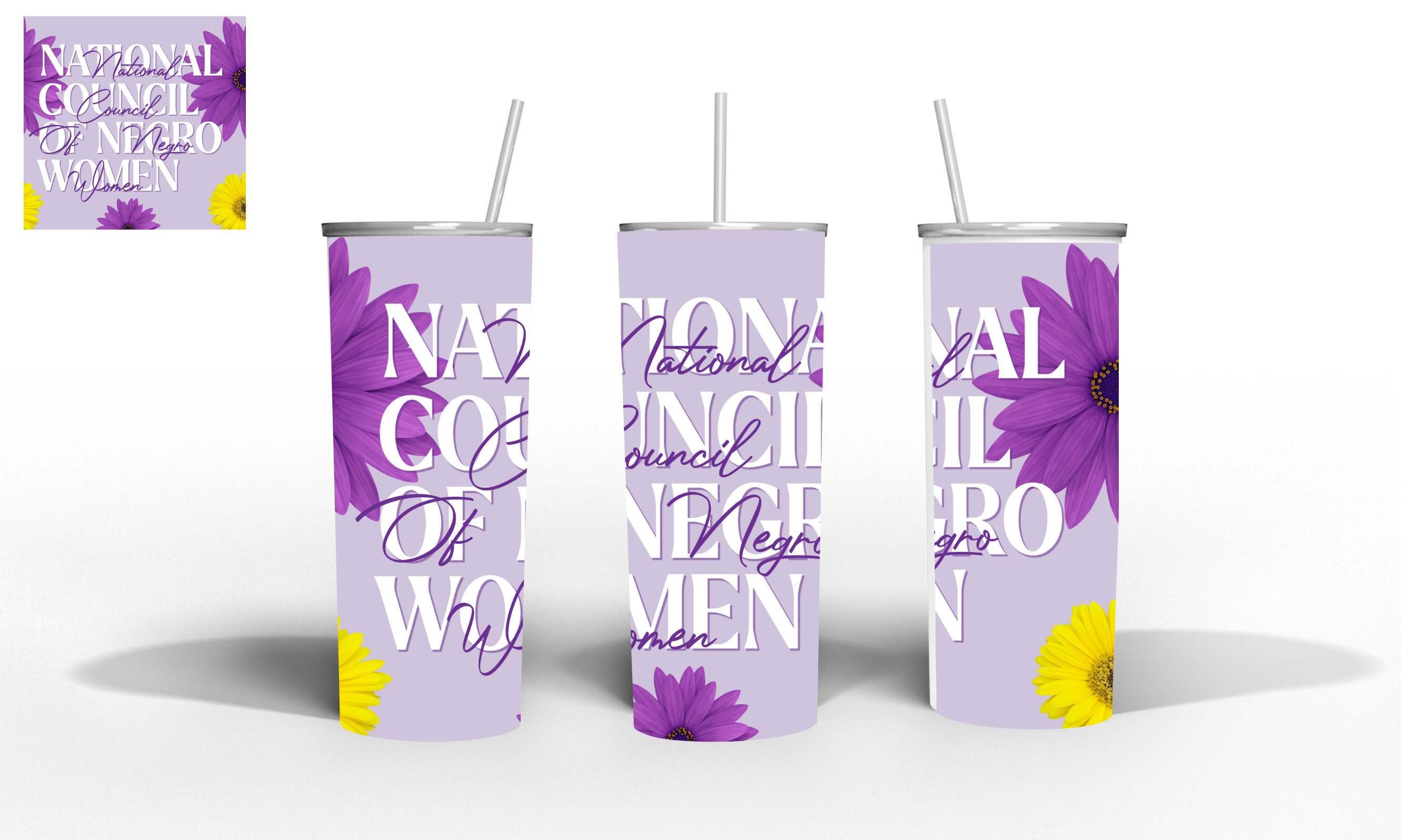 NCNW - NCNW Flowers 20oz Stainless Steel Tumbler