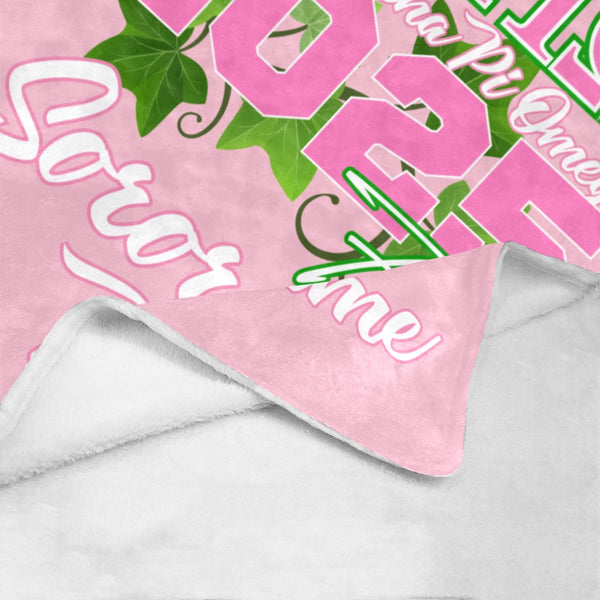 Greek - AAPiO Personalized Sorority-Inspired Micro Fleece Blanket