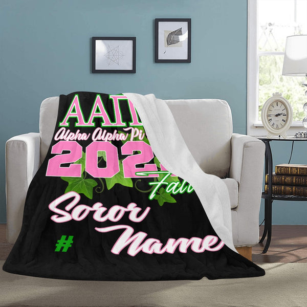 Greek - AAPiO Personalized Sorority-Inspired Micro Fleece Blanket