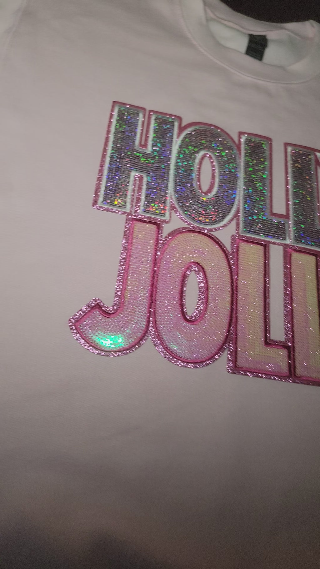 Holly Jolly Sequin Patch Sweatshirt