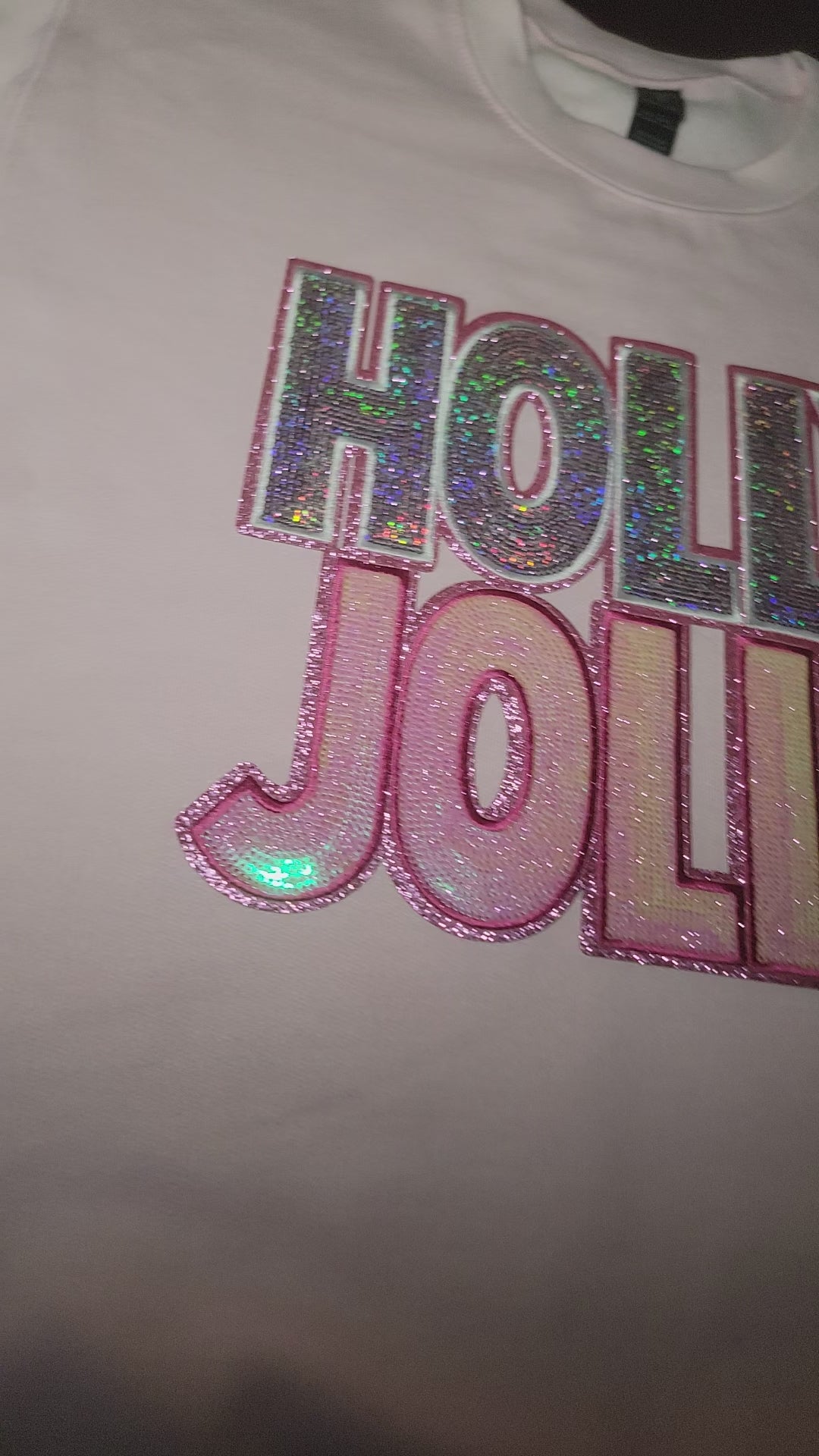 Holly Jolly Sequin Patch Sweatshirt