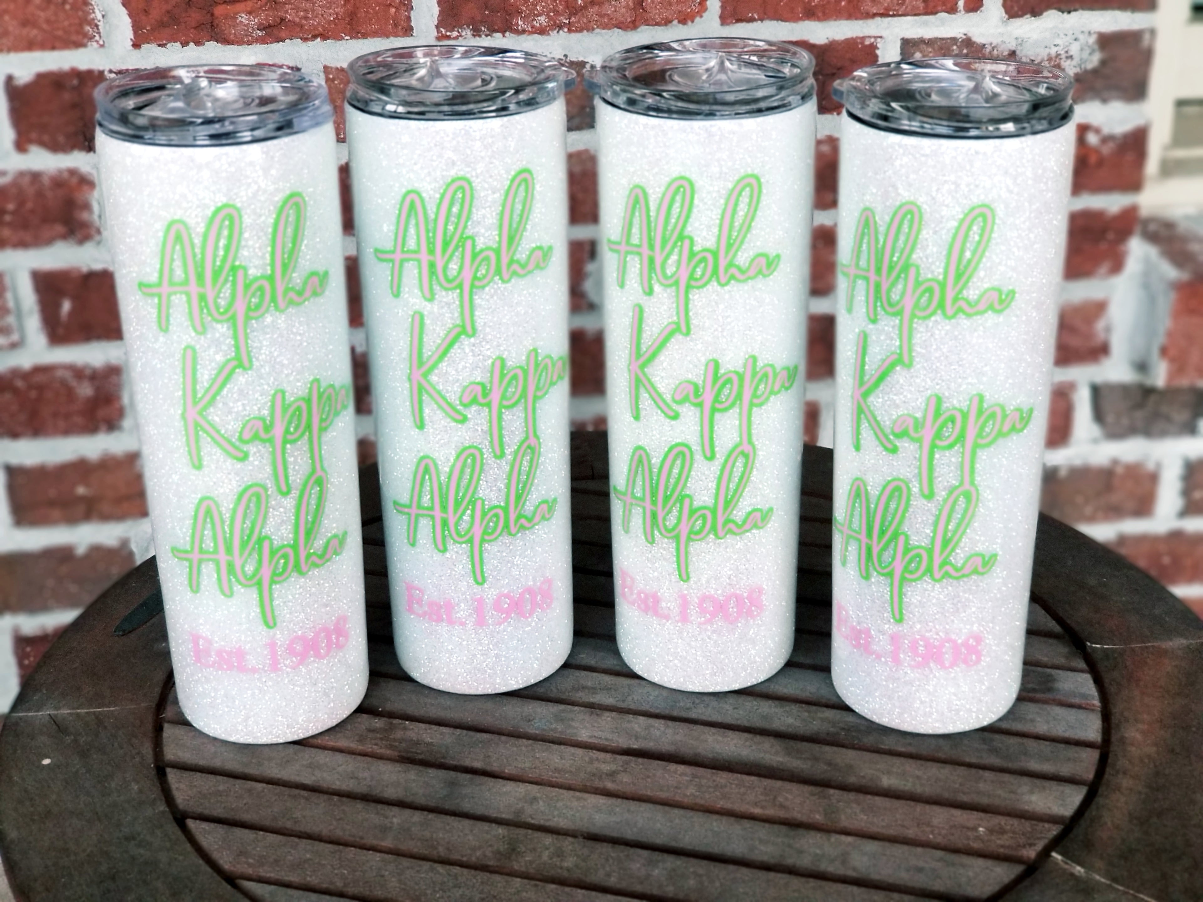 Drinkware - AKA - Alpha Kappa Alpha Est. 1908 Skinny Tumbler