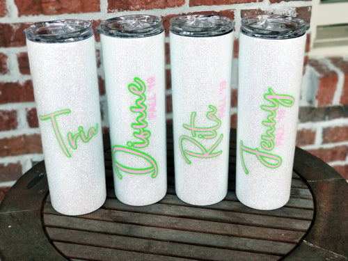 Drinkware - AKA - Alpha Kappa Alpha Est. 1908 Skinny Tumbler