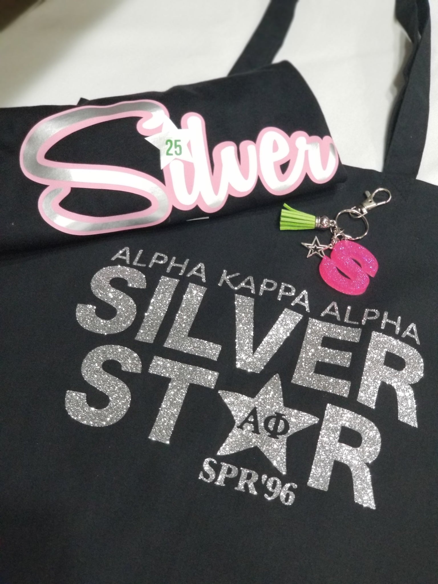 Greek - AKA Silver Star Tote Bag