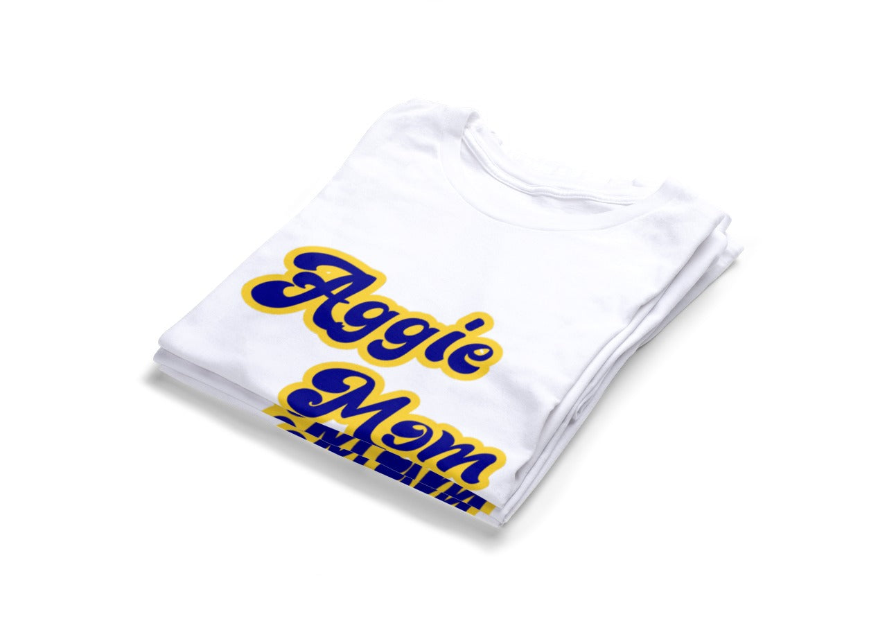 HBCU - AGGIE MOM (BUBBLY SCRIPT)