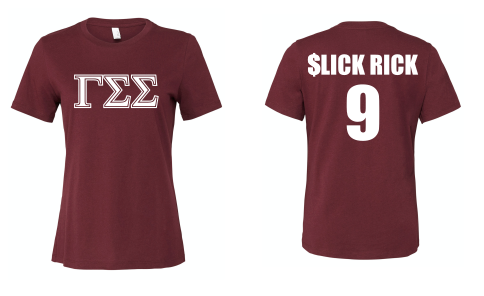 Greek - Greek T-Shirts with Line Name & Number