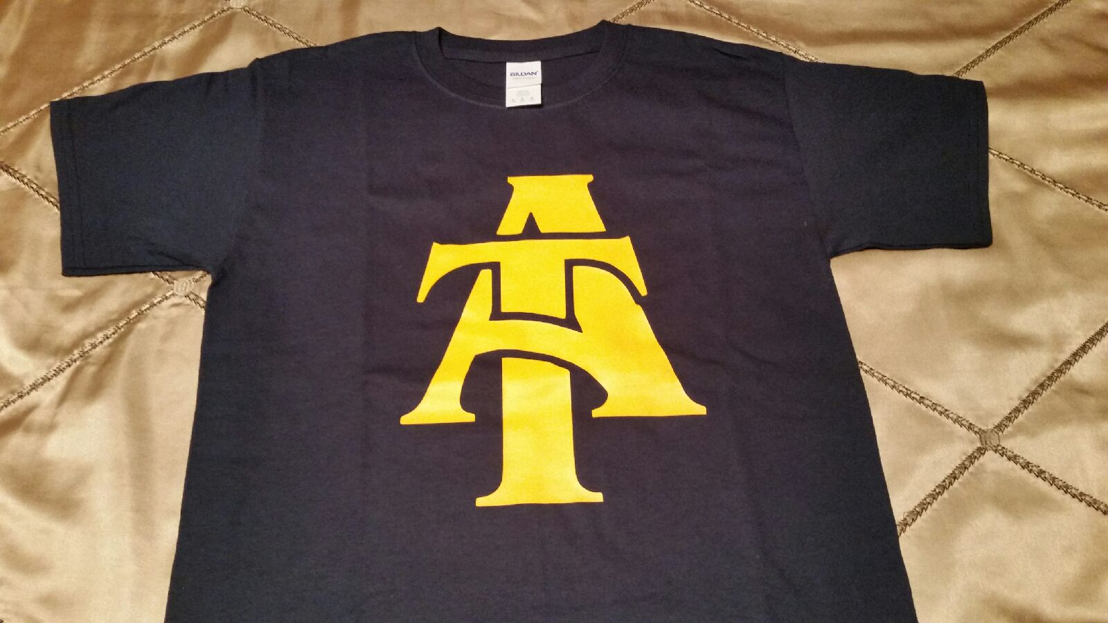 HBCU - A&T Short Sleeve Shirt (Navy/ Yellow Gold)