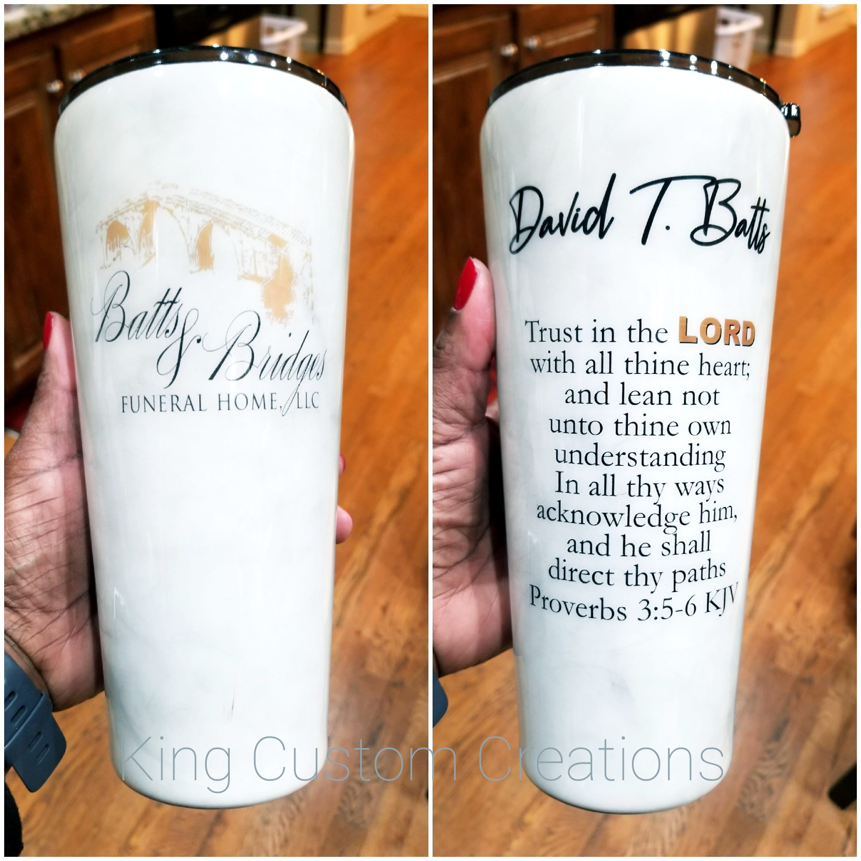 Drinkware - Custom 32oz Slim Stainless Steel Tumbler