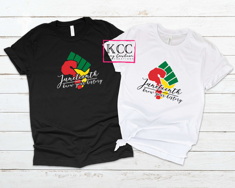 Apparel - T-Shirt -Juneteenth Know your History