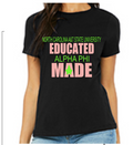Greek - "School X" Educated "Chapter X" Made - AKA