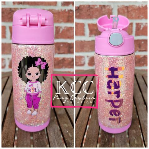 Sorority Shop Alpha Phi Glass Water Bottle with Silicone Sleeve