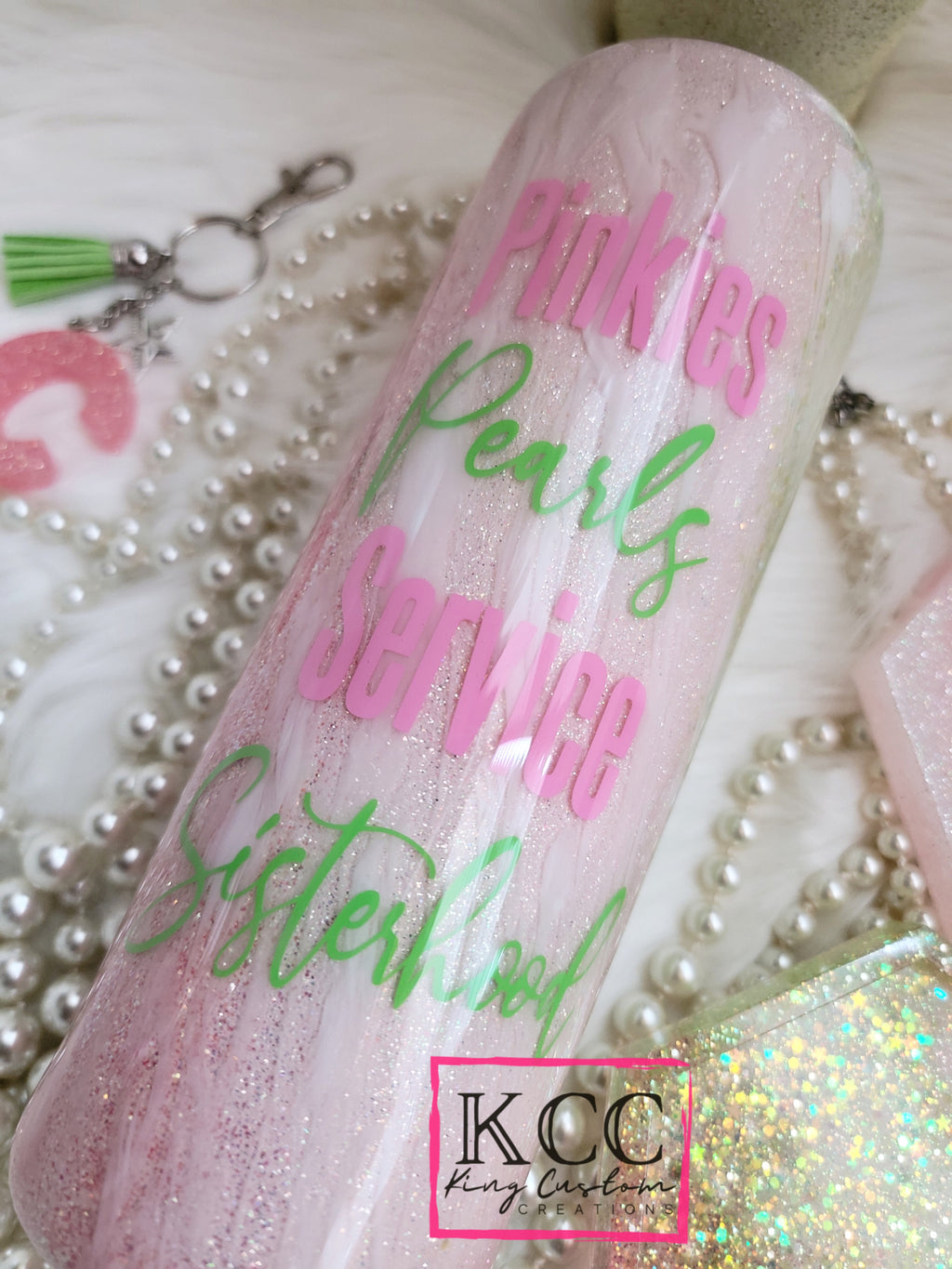 Drinkware- Pinkies Pearls Service Sisterhood Tumbler