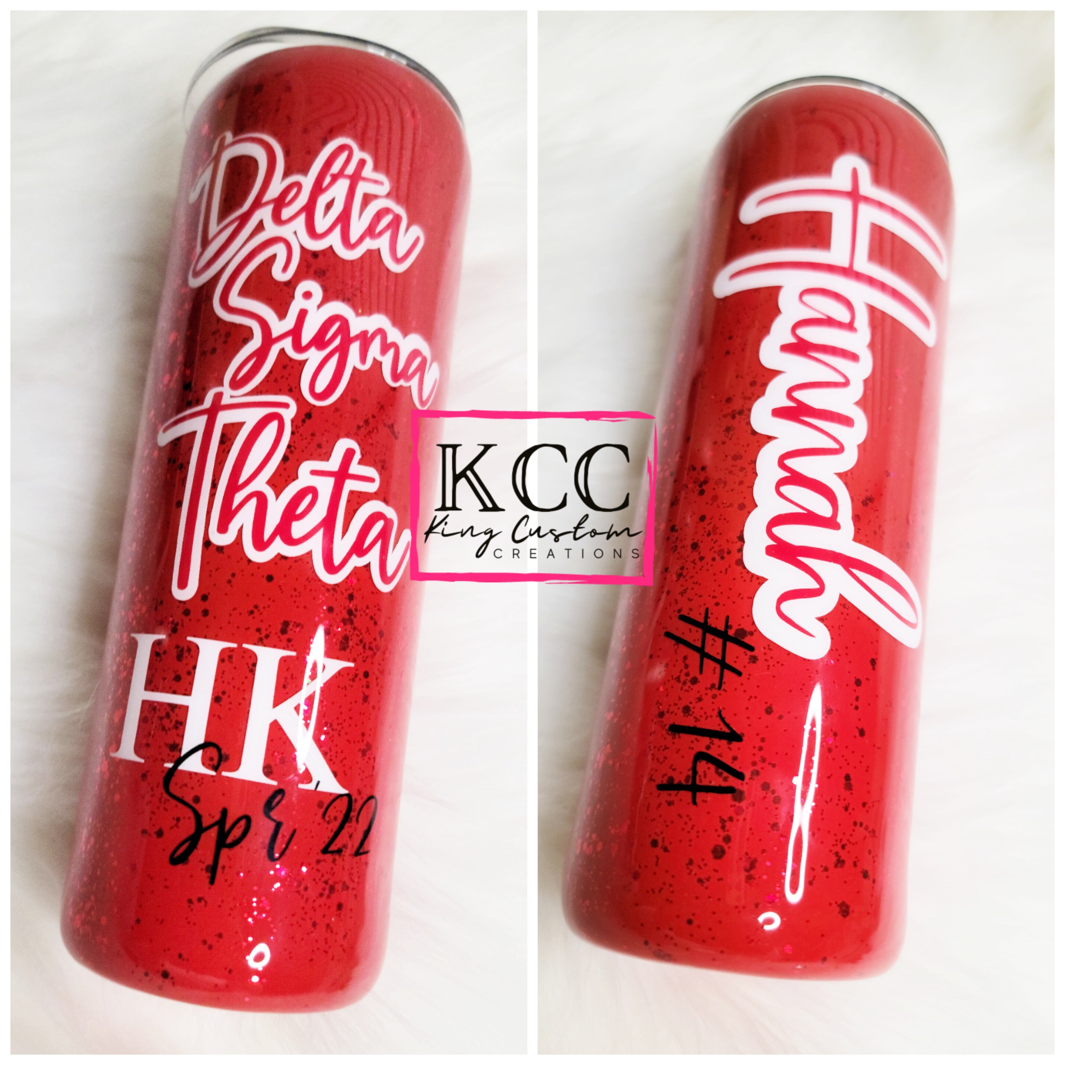 Drinkware - DST - Delta Sigma Theta Glitter Tumber