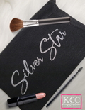 Greek - AKA - Silver Star Makeup Bag